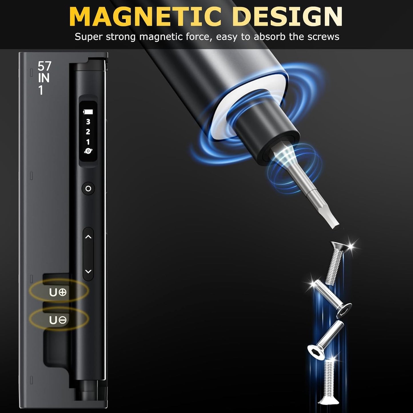 Sakerplus® 57-in-1 Magnetic Bits Precision Screwdriver Set