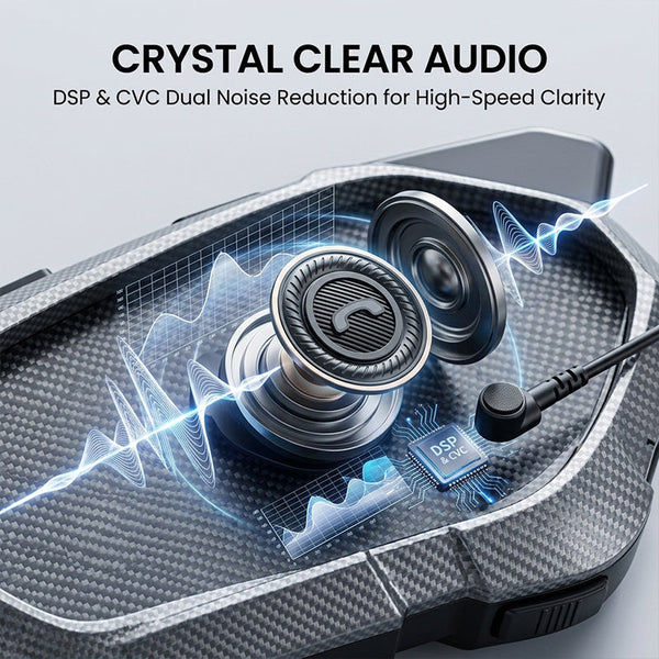 Sakerplus® Bluetooth Motorcycle Helmet Intercom System