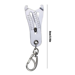 Sakerplus Thread Size Checker Keychain