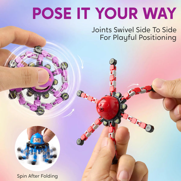 Sakerplus® Transforming Mechanical Fidget Spinner Toy