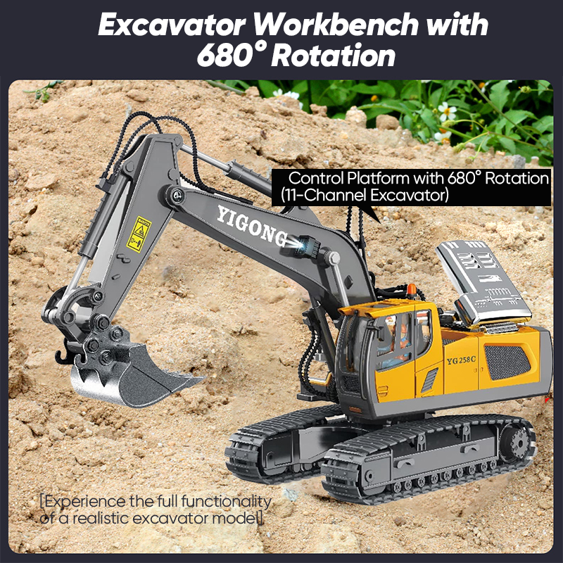Saker Remote Control Excavator Construction Toys