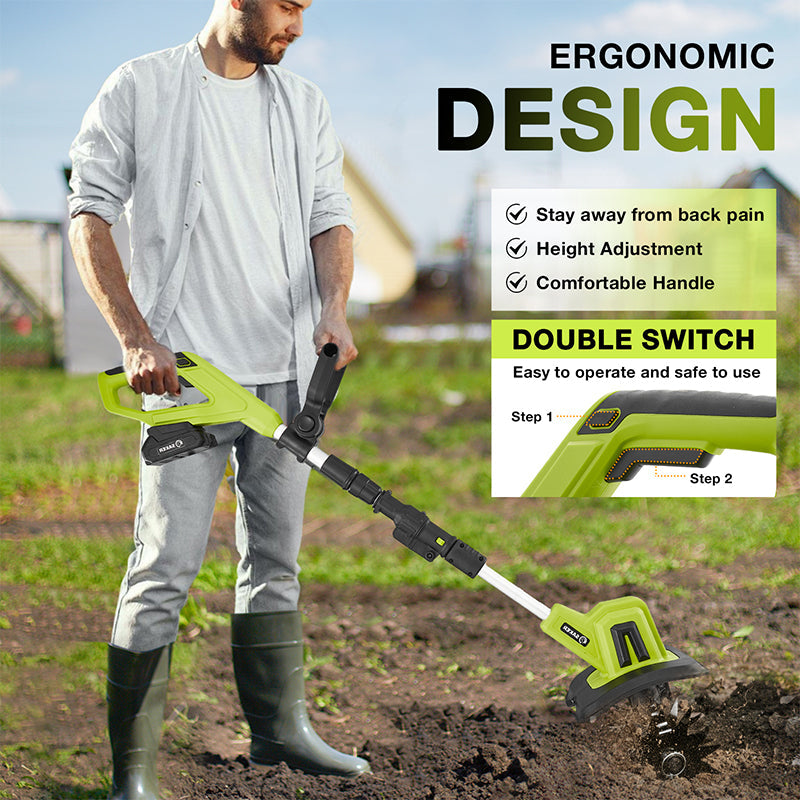 Sakerplus Lithium Battery Mini Tiller