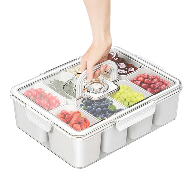 SAKER® Divided Serving Tray with Lid and Handle 1