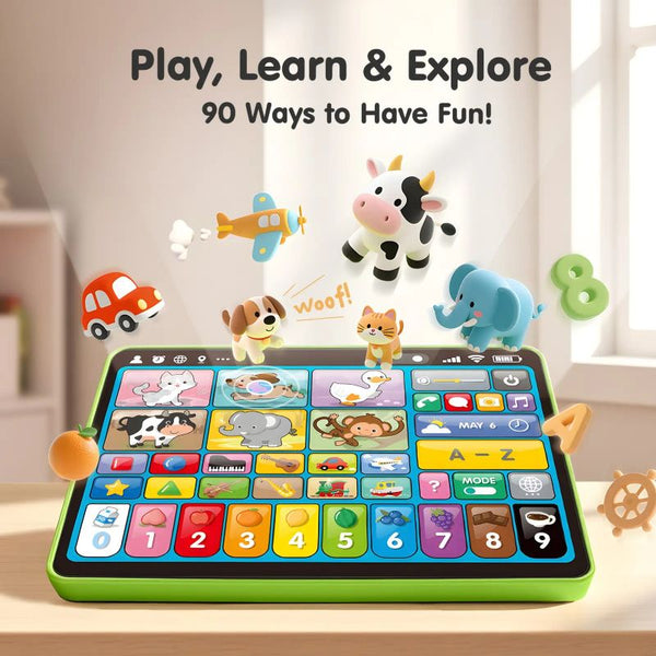 Sakerplus® Trilingual Interactive Learning Tablet Toy For Toddlers