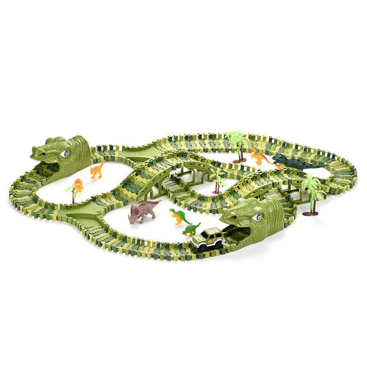 Sakerplus® Dinosaur World Flexible Track Playset