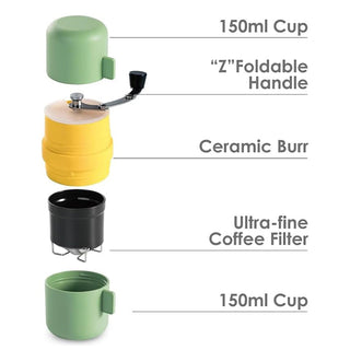 Sakerplus® Portable Manual Coffee Bean Burr Grinder