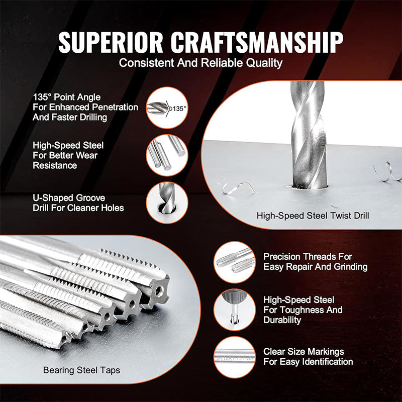 Sakerplus SAE Thread Repair Helicoil Kit