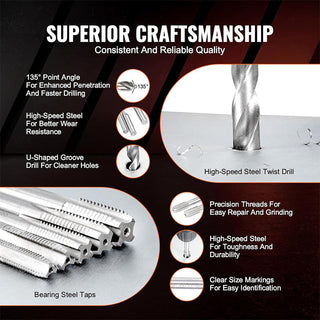 Sakerplus SAE Thread Repair Helicoil Kit