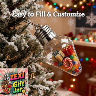Sakerplus® Festive Fillable Light Bulb Ornament