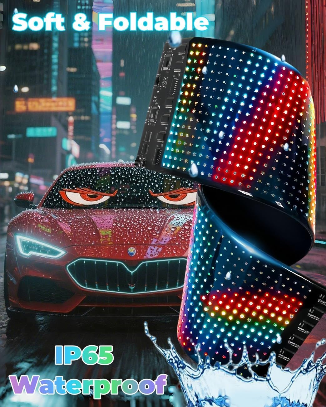 Sakerplus Car Windshield Devil Eyes Light