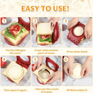 Sakerplus® Round Sandwich Cutter And Sealer Tool