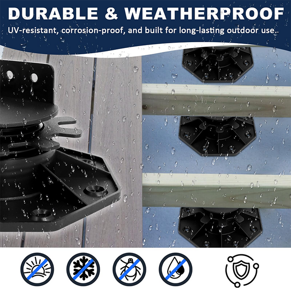 Sakerplus® Adjustable Deck Support Pedestal Kit