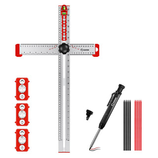 SAKER® 4 in 1 Drilling Positioning Ruler