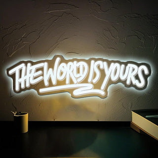 Sakerplus® The World Is Yours Neon Sign