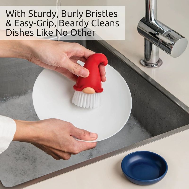 Sakerplus® Beardy Gnome Dish Scrub Brush Gift Idea