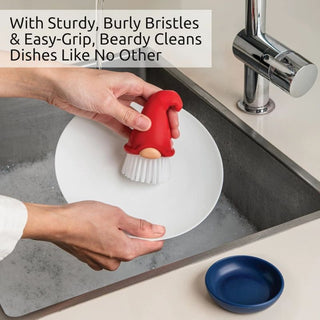 Sakerplus® Beardy Gnome Dish Scrub Brush Gift Idea