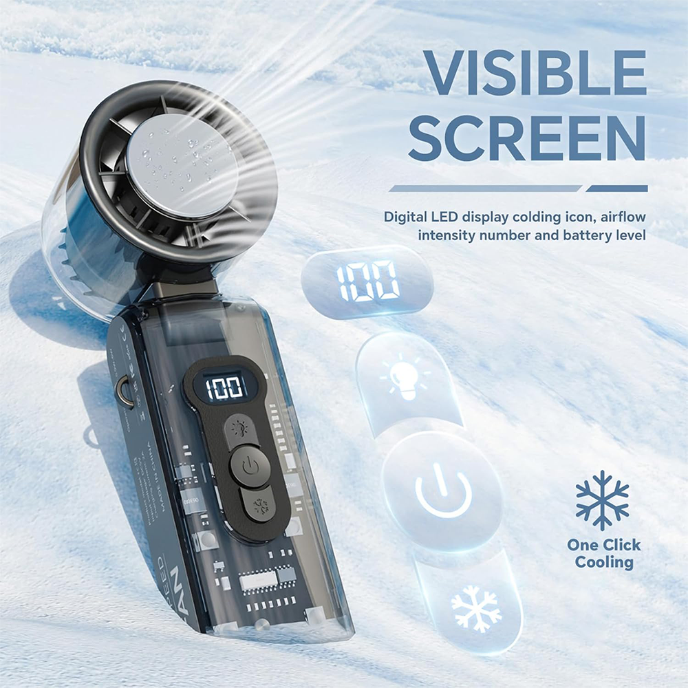 Sakerplus Turbo Handheld Foldable Mini Fan