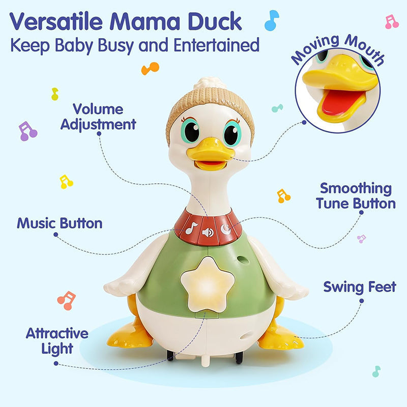 Sakerplus Musical Dancing Duck Toy Set For Babies