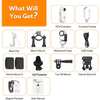 Sakerplus® Magnetic 4K UHD Action Camera