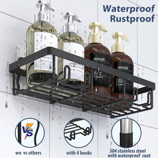 Sakerplus® 5 Pack Stainless Steel Shower Organizer