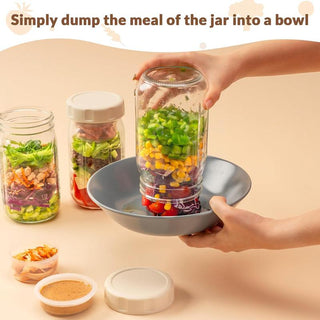 Sakerplus® Salad Dressing Container Glass Jars