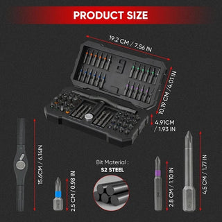 Sakerplus® Magnetic Multi Bit Screwdriver Kit