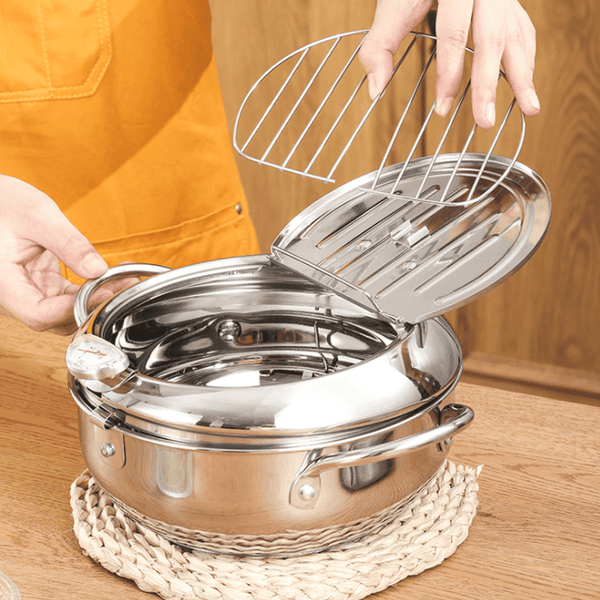 Sakerplus® Stainless Steel Tempura Deep Fryer