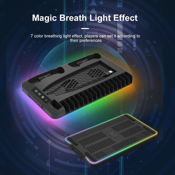Sakerplus® Charging Base Cooling Bracket for Dual PS5 Controller