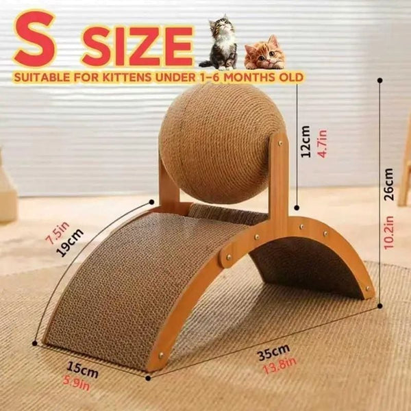Sakerplus® Cat Scratching Ball on Stand