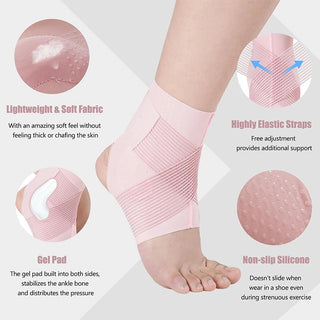 Sakerplus® Adjustable Compression Ankle Support Sleeves