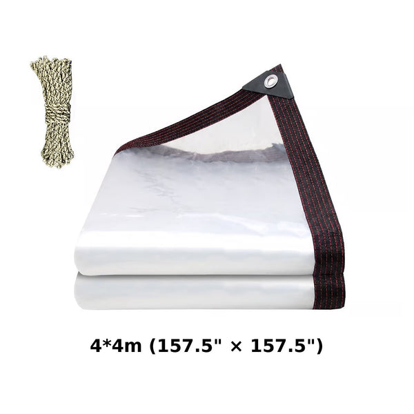 Sakerplus® Heavy-Duty Clear Waterproof PE Tarp