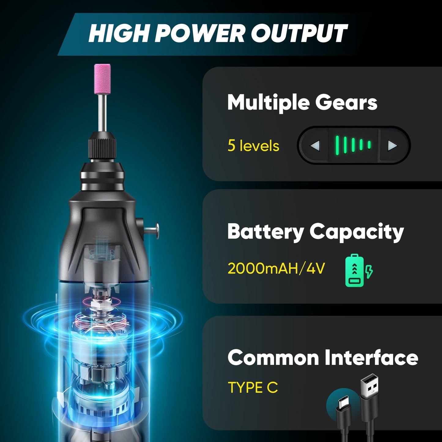 Sakerplus Cordless Multi Function Electric Screwdriver Set