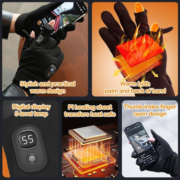 Sakerplus® Rechargeable Electric Heated Winter Gloves