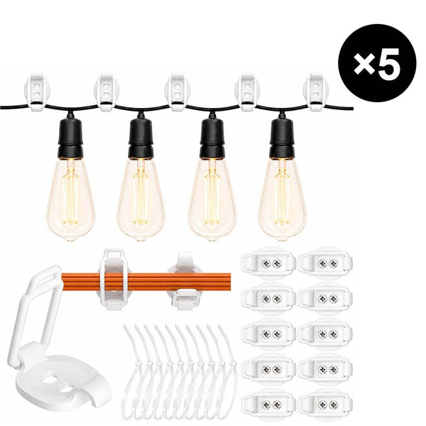 Sakerplus® Adjustable Elastic Cable Management Clips