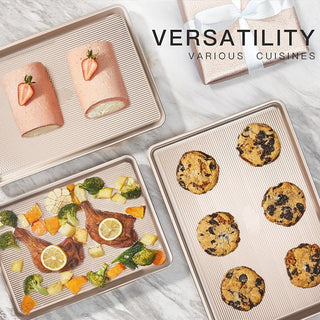 Sakerplus® Nonstick Baking Sheet Pan Set