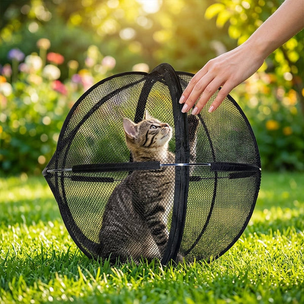 Sakerplus® Rolling Outdoor Cat Ball Enclosure