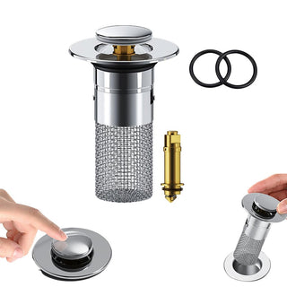 Sakerplus® Bathroom Sink Drain Strainer Hair Catcher