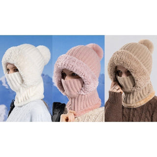 Sakerplus® Full Face Knit Hood Hat