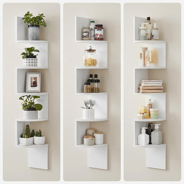 Sakerplus® Multi-Tier Wall Mount Corner Shelf