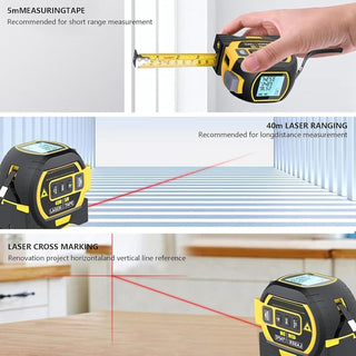 Sakerplus® Portable 3-in-1 Infrared Laser Tape Measuring