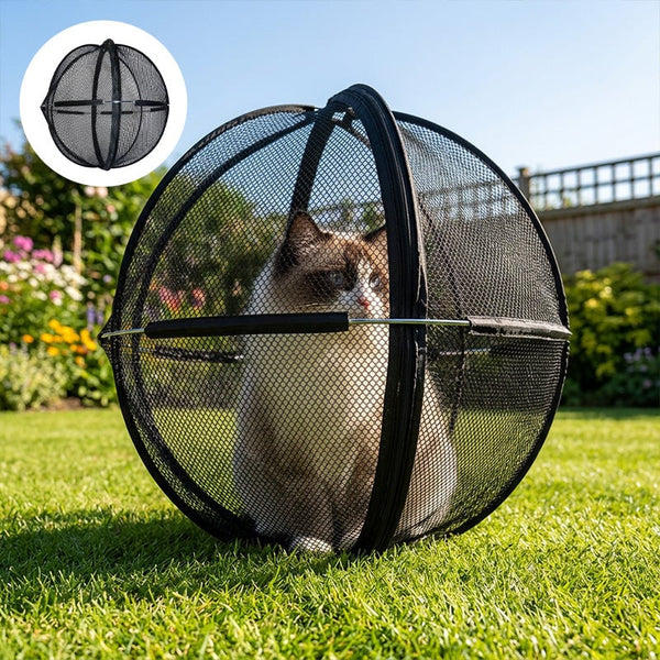 Sakerplus® Rolling Outdoor Cat Ball Enclosure