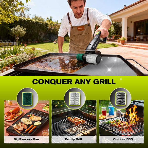 Sakerplus® Electric Grill Brush for Outdoor Grill