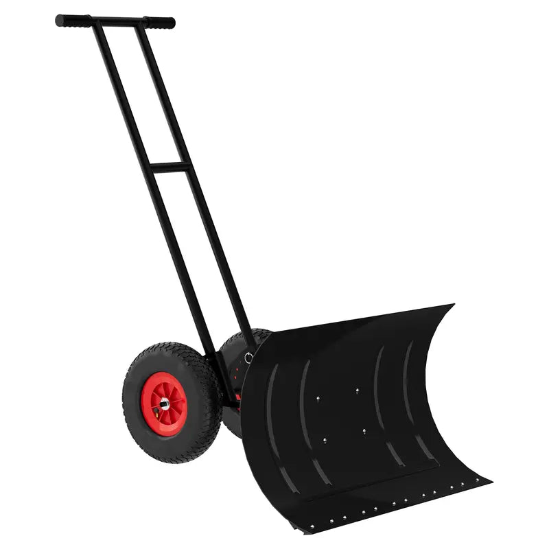Sakerplus® Large Adjustable Wheeled Snow Pusher