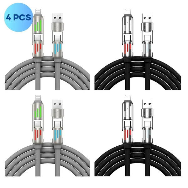 Sakerplus® 240W 4-in-1 USB C Cable