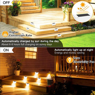 Saker Solar Deck Lights Outdoor 4 Pack
