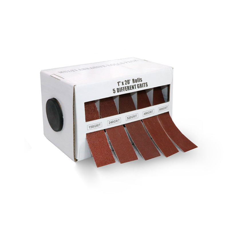 Sakerplus Assorted Grit Sandpaper Roll Set