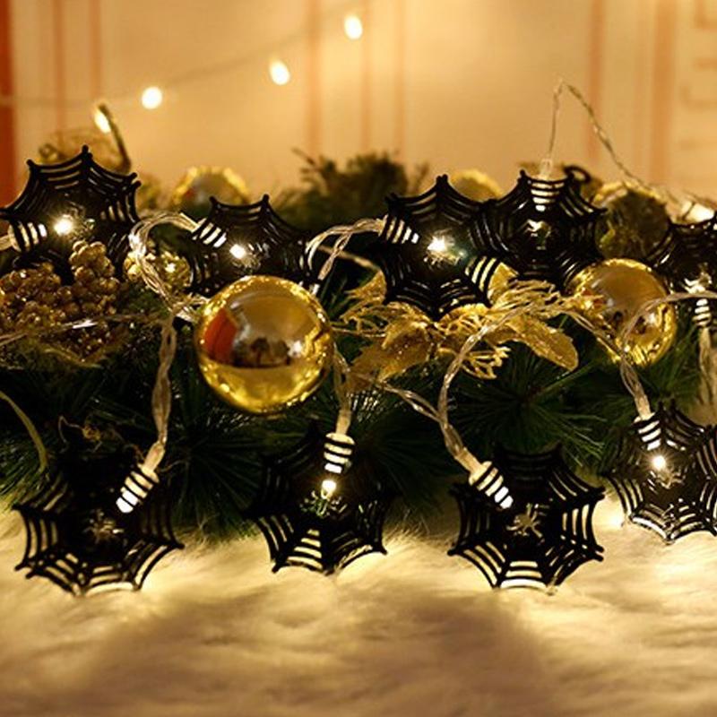 Saker Halloween Spider Web String Light