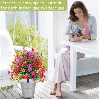 Sakerplus® Artificial Faux Flowers Garden Decoration
