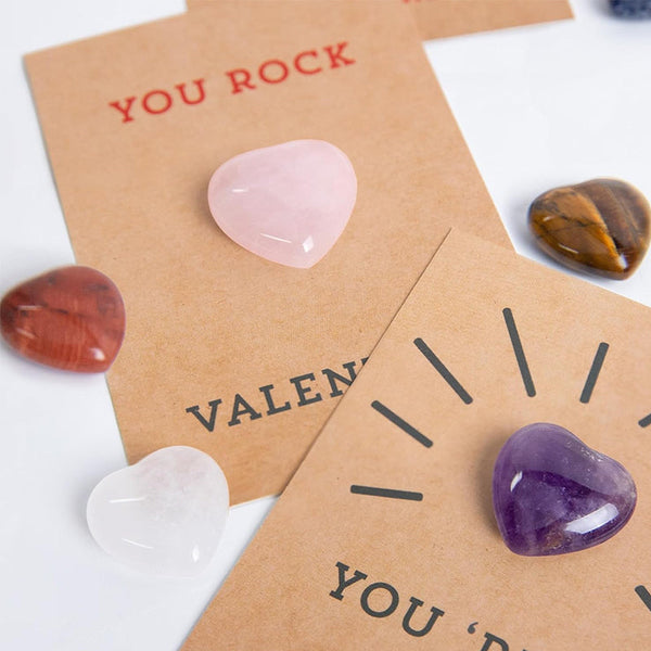 Sakerplus® 24 Pack Valentines Cards with Heart-Shape Crystals