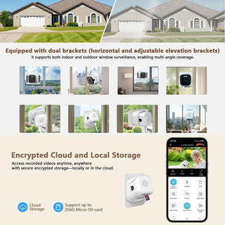 Sakerplus® 2K Dual Band Window Security Camera